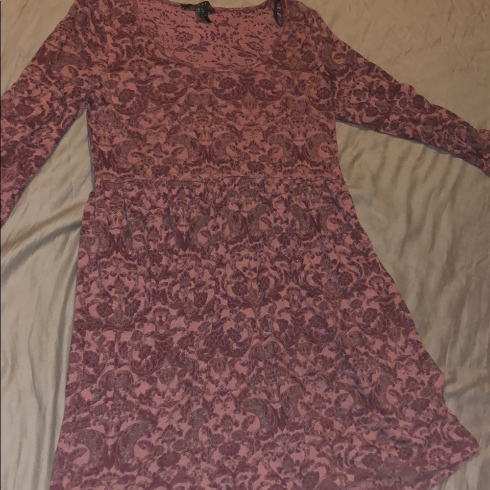 maroon forever 21 dress